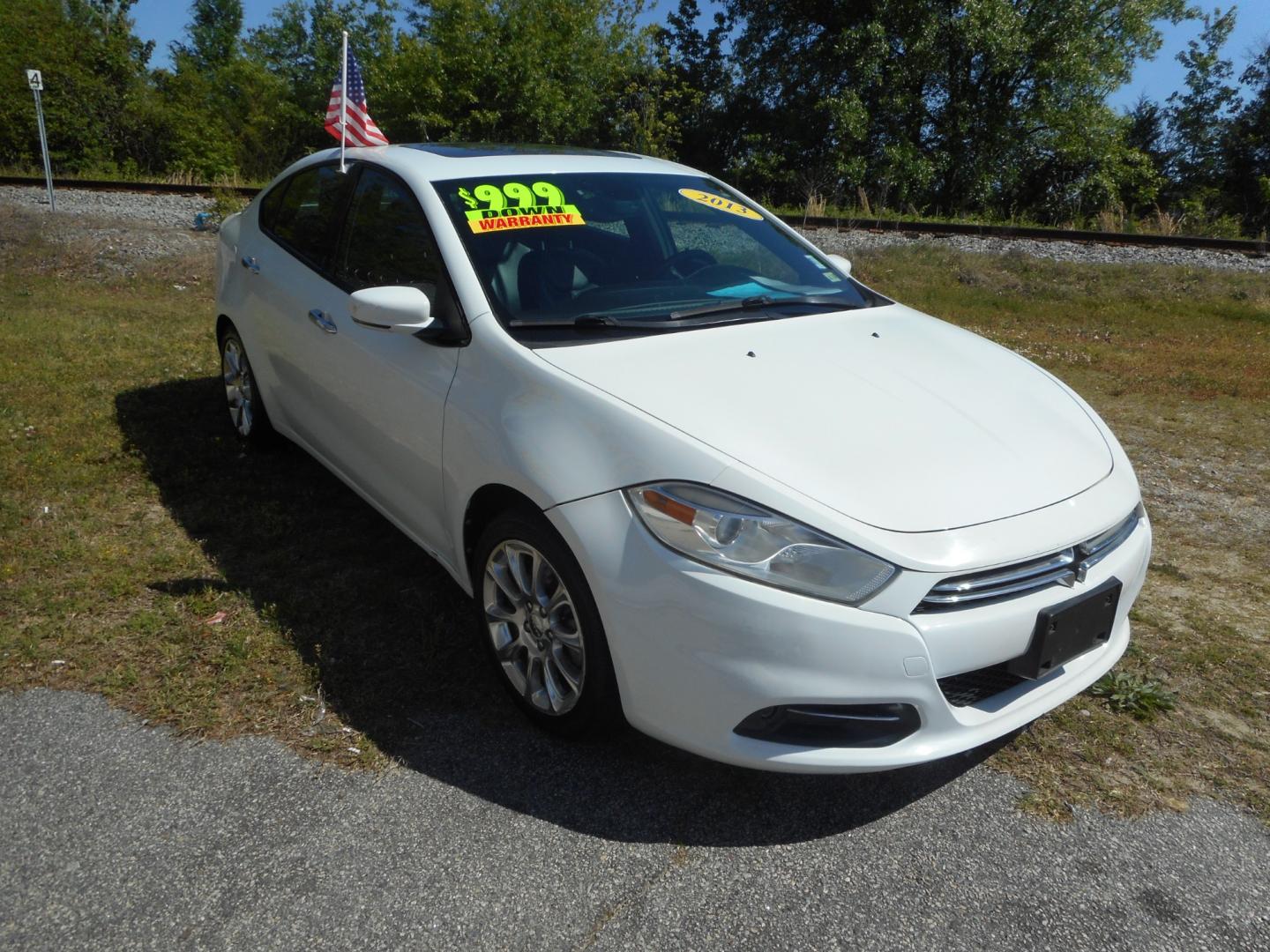 2013 White Dodge Dart LIMITED (1C3CDFCH1DD) with an 1.4L L4 DOHC 16V TURBO engine, located at 2553 Airline Blvd, Portsmouth, VA, 23701, (757) 488-8331, 36.813889, -76.357597 - ***VEHICLE TERMS*** Down Payment: $999 Weekly Payment: $95 APR: 23.9% Repayment Terms: 42 Months *** CALL ELIZABETH SMITH - DIRECTOR OF MARKETING @ 757-488-8331 TO SCHEDULE YOUR APPOINTMENT TODAY AND GET PRE-APPROVED RIGHT OVER THE PHONE*** - Photo#3